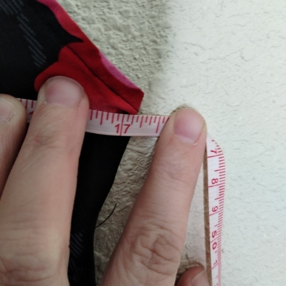 Victoria's Secret Vintage 90s Silk Floral Chemise Cami Top Red Black size Medium - Picture 5 of 5